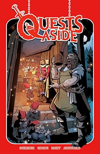 Brian Schirmer, Elena Gogou, Rebecca Nalty, Andworld Andworld Design, Adrian F. Wassel: Quests Aside Vol. 1 (2023, Creative Mind Energy, Vault Comics)