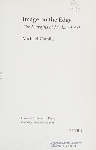 Michael Camille: Image on the edge (1992, Harvard University Press)