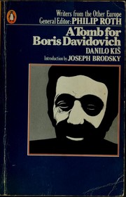 Danilo Kiš: A tomb for Boris Davidovich (1980, Penguin Books)