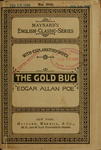 Edgar Allan Poe: The gold bug (1898, Maynard, Merrill, & Co.)