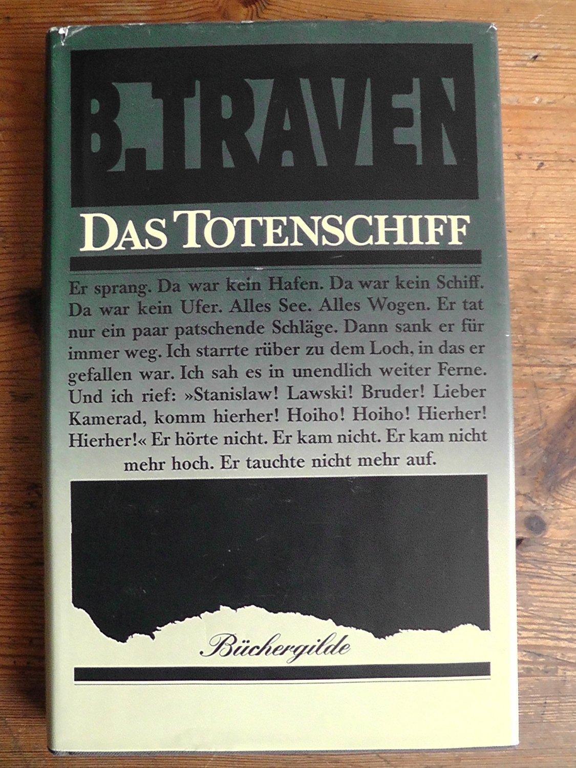 B. Traven: Das Totenschiff (German language, Büchergilde Gutenberg)