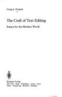Craig A. Finseth: The craft of text editing (1991, Springer-Verlag)