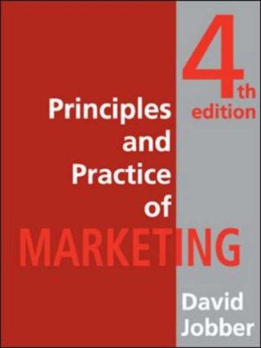David Jobber: Principles and Practice of Marketing (Paperback, 2003, McGraw-Hill Publishing Co.)