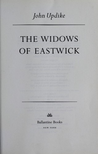 John Updike: The widows of Eastwick (2009, Ballantine Books)