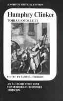 Tobias Smollett: Humphry Clinker (1983, Norton)