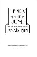 Anaïs Nin: Henry and June (1986, Harcourt Brace Jovanovich)