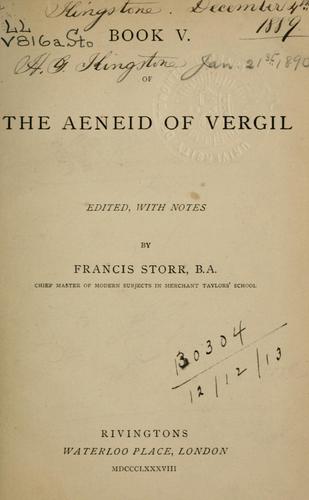 Publio Virgilio Marone: The Aeneid (Latin language, 1888, Rivington)