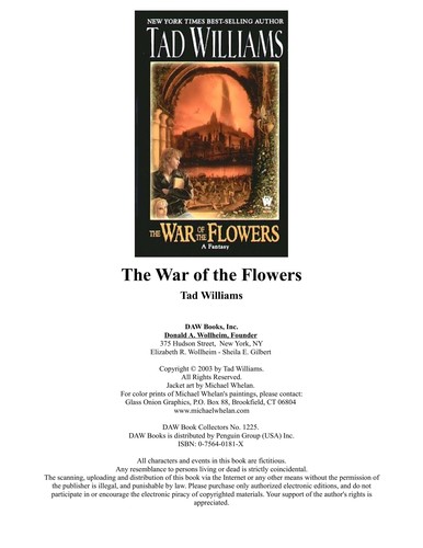 Tad Williams: The war of the flowers (2004, Orbit)