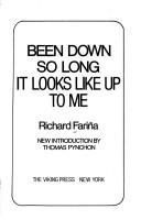 Richard Fariña: Been down so long it looks like up to me (1983, Viking Press)