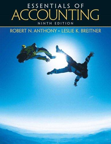 Robert Newton Anthony: Essentials of accounting (2006, Pearson Prentice Hall)