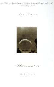 Anne Carson: Plainwater (2000, Vintage)