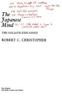 Robert C. Christopher: Japanese Mind (Paperback, 1984, Pan Books Ltd)