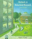 Paul C. Cozby: Methods in behavioral research (1997, Mayfield Pub. Co.)