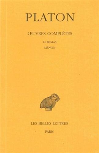 Platone: Œuvres complètes. Tome III. 1ère partie, Protagoras (French language, 2003)