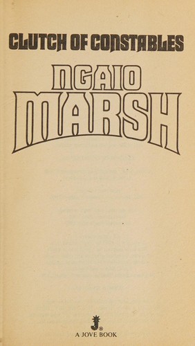 Ngaio Marsh: Clutch Of Constables (Paperback, 1983, Jove)