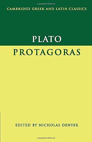 Platone: Protagoras (2008, Cambridge University Press)