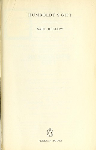 Saul Bellow: Humboldt's gift (1996, Penguin Books)