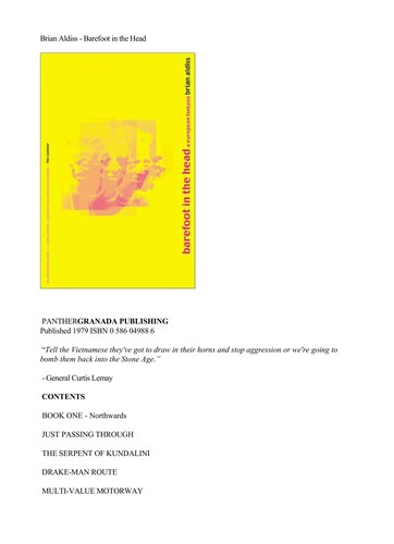 Brian W. Aldiss: Barefoot in the head (1979, Panther)