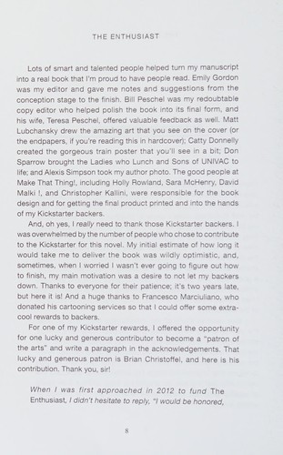 Josh Fruhlinger: The enthusiast (2015, [publisher not identified])