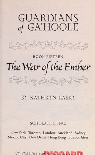 Kathryn Lasky: The war of the ember (2008, Scholastic)