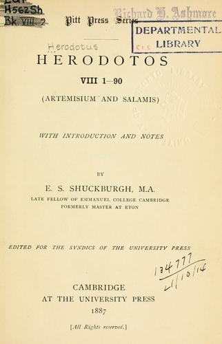 Herodotos: Herodotus (1887, University Press)