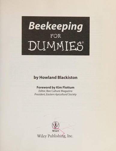 Howland Blackiston: Beekeeping for dummies (Paperback, 2002, Hungry Minds)