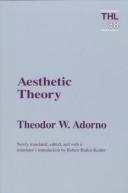 Theodor W. Adorno: Aesthetic theory (Paperback, 1997, University of Minnesota Press)