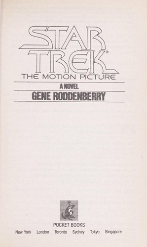 Gene Roddenberry: Star Trek: The Motion Picture (Star Trek Movie 1): Star Trek (Paperback, 1990, Star Trek)