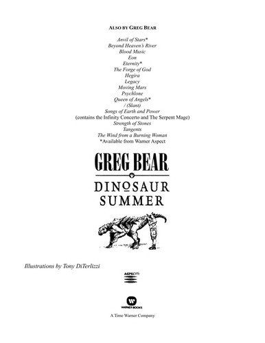 Greg Bear: Dinosaur summer (2008, E-Reads)