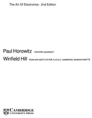Paul Horowitz: The art of electronics (1995, Cambridge University Press)