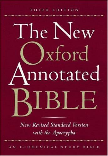 Bible: The New Oxford Annotated Bible, New Revised Standard Version with the Apocrypha, Third Edition (Genuine Leather Black 9714A) (Oxford University Press, USA)