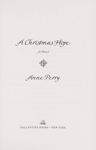 Anne Perry: A Christmas hope (2013)
