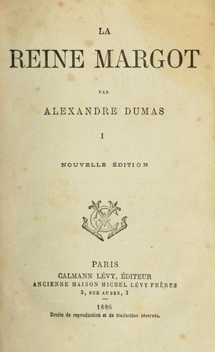 E. L. James: La reine Margot (French language, 1883, Calmann Lévy)