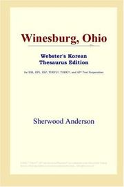 Sherwood Anderson: Winesburg, Ohio (Webster's Korean Thesaurus Edition) (2006, ICON Group International, Inc.)