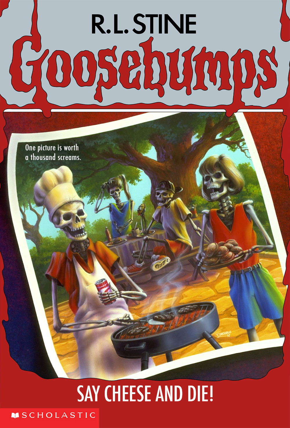 Ann M. Martin, R. L. Stine: GOOSEBUMPS- SAY CHEESE AND DIE! (1992, Scholastic)
