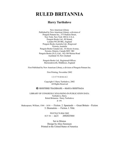 Harry Turtledove: Ruled Britannia (2002, New American Library)