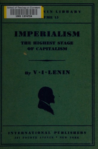 Lenin: Imperialism (1935, International Publishers)