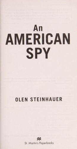 Olen Steinhauer: An American Spy (Paperback, 2013, St. Martin's Paperbacks)