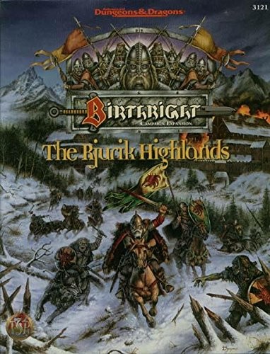 Anthony Pryor: The Rjurik Highlands (AD&D 2nd Edition, Birthright Campaign Expansion, 3121) (Paperback, TSR Inc.)