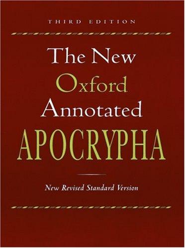 Bible: The New Oxford Annotated Bible, New Revised Standard Version, Third Edition (Genuine Leather Burgundy 9714) (Hardcover, Oxford University Press, USA)