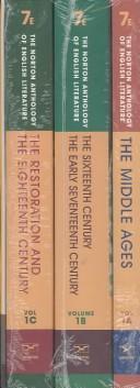 William Shakespeare, Samuel Butler, Francis Bacon, Jonathan Swift, M. H. Abrams, Geoffrey Chaucer, Sir Philip Sidney, Robert Burton, John Milton, Edmund Spenser, Thomas Malory, John Bunyan, Christopher Marlowe, Oliver Goldsmith, Daniel Defoe, John Foxe, John Locke, Thomas More, Stephen Greenblatt, Samuel Pepys, John Dryden, Samuel Johnson LL.D., John Webster, Thomas Gray, Alexander Pope, John Gay, Thomas Browne, Thomas Hobbes, John Donne, Piers Ploughman, William Caxton, John Skelton, Wyatt, Thomas Sir, Henry Howard Earl of Surrey, Thomas Nashe, Walter Raleigh, Robert Southwell, Samuel Daniel, Michael Drayton, Thomas Campion, Sir Thomas Hoby, Richard Hooker, Thomas Hariot, Ben Johnson, Robert Herrick, George Herbert, Crashaw, Richard, Vaughan, Henry, Andrew Marvell, Francis Beaumont, John Fletcher, Thomas Carew, Edmund Waller, Suckling, John Sir, Richard Lovelace, Thomas Traherne, Abraham Cowley, Izaak Walton, Thomas Sprat, Sir Isaac Newton, William Congreve, John Wilmot, Earl of Rochester, Anne Finch, Matthew Prior, Montagu, Mary Wortley Lady, Joseph Addison, Sir Richard Steele, James Boswell, Edmund Burke, James Thomson, William Collins, Christopher Smart, George Crabbe, William Cowper: The Norton Anthology of English Literature, Vol. 1 (Paperback, 2000, W W Norton & Co Inc (Np))