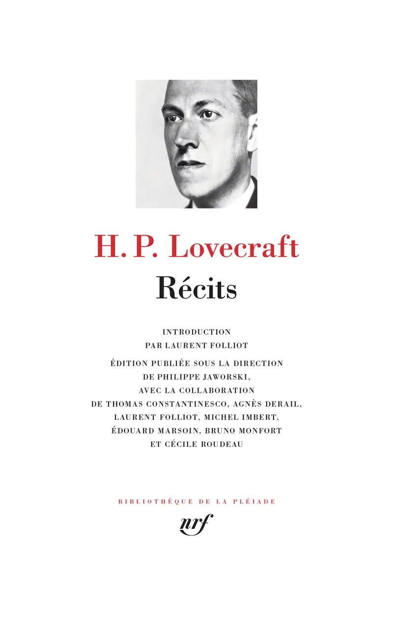 H.P. Lovecraft: Récits (Paperback, Français language, Gallimard)