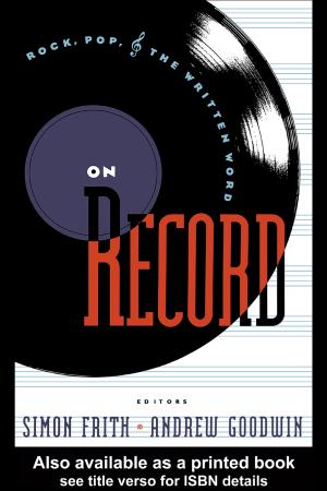 Simon Frith: On Record (2006)