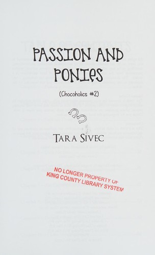 Tara Sivec: Passion and ponies (2014, [publisher not identified])
