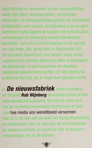 Rob Wijnberg: De nieuwsfabriek (Paperback, Dutch language, 2013, De Bezige Bij)