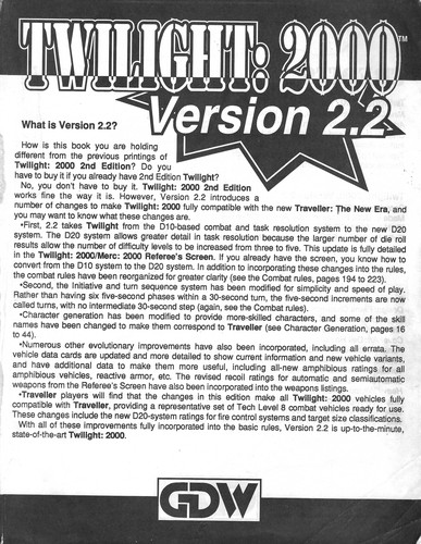 Frank Chadwick, Dell Harris, Loren Wiseman, Julia Martin: Twilight: 2000 (Paperback, 1993, GDW Games)