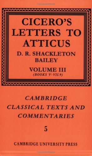 Cicero, D. R. Shackleton Bailey: Cicero (2004, Cambridge University Press)