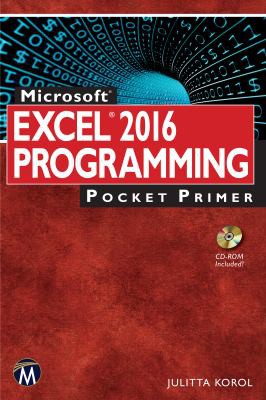 Julitta Korol: Microsoft Excel 2016 Programming Pocket Primer (2016, Mercury Learning & Information, Mercury Learning and Information)