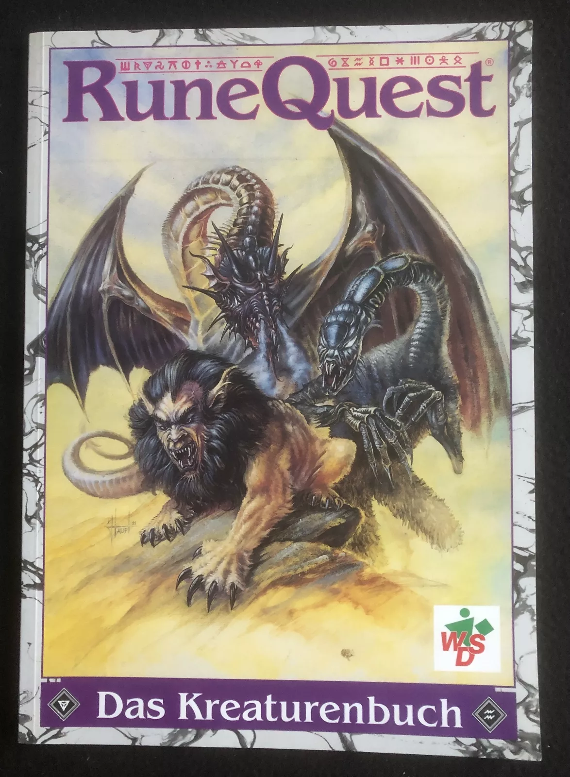 Sandy Petersen, Steve Perrin: RuneQuest: Das Kreaturenbuch (Paperback, 1992, Welt der Spiele)