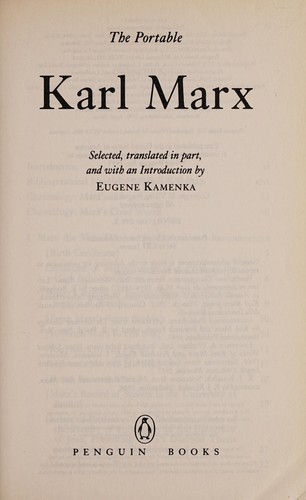 Karl Marx: The portable Karl Marx (1983, Viking Press)